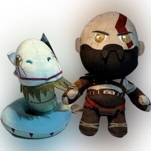 Kratos Plush & Sea Serpent Plush - God of War Ragnorak NWT PS5